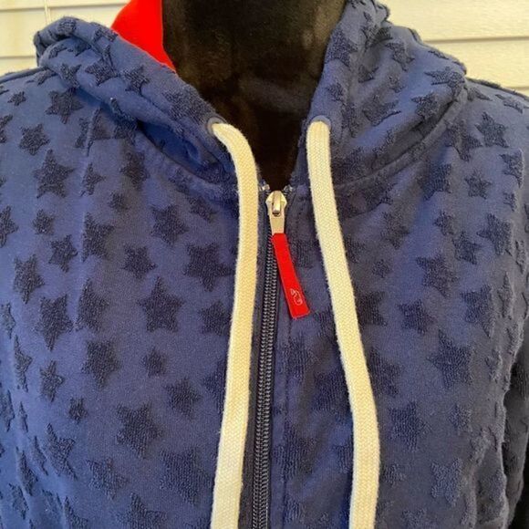 VINEYARD vines womens hooded zip up sweatshirt 
navy blue 
size‎ small - Picture 2 of 8